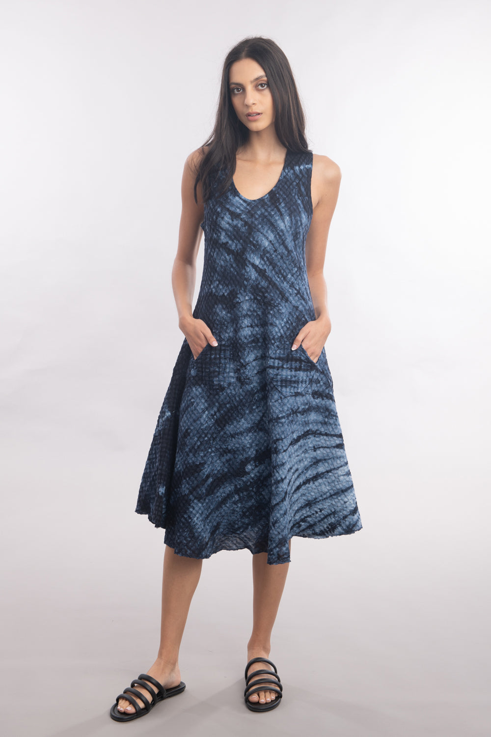 princess polly baby blue dress Black Tie Dye Strappy Mesh Maxi Dress