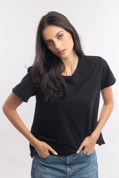 Raw Edge Boxy Tee