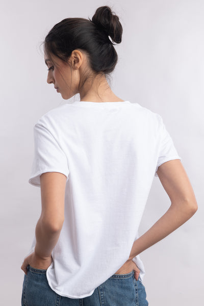 Raw Edge Boxy Tee