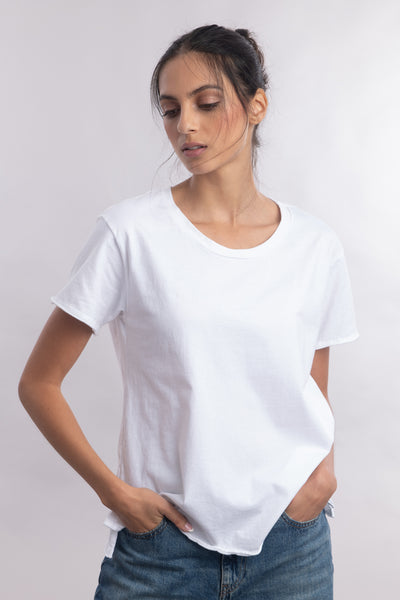 Raw Edge Boxy Tee