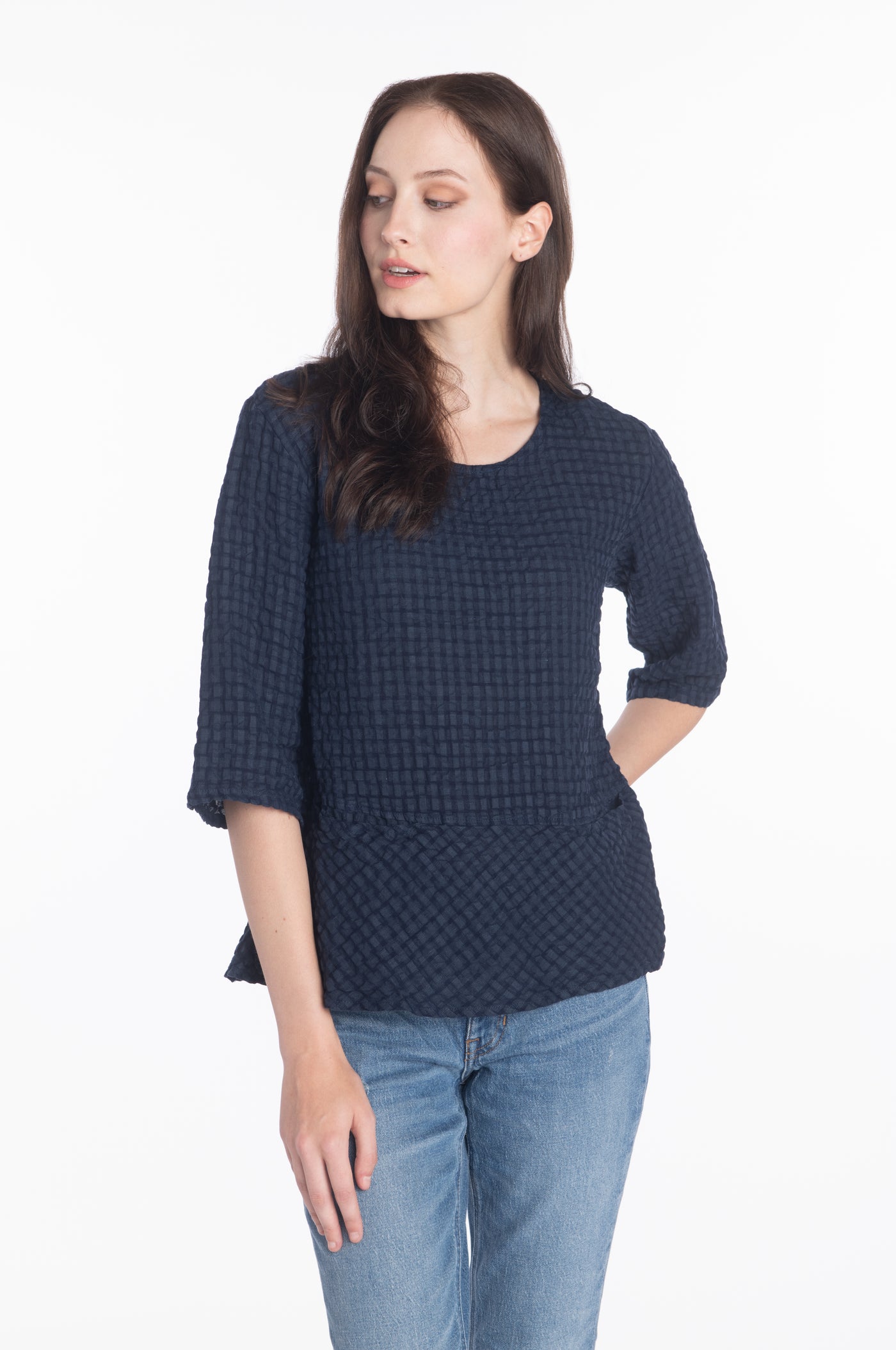 Ruching Top w/ Pockets