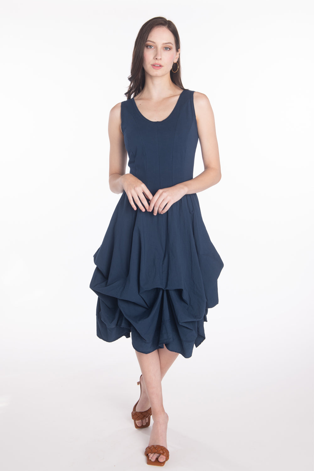 luna luz linen dress Ibiza Linen Midi Tank Dress