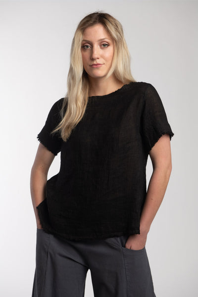 Edgy Linen Tee