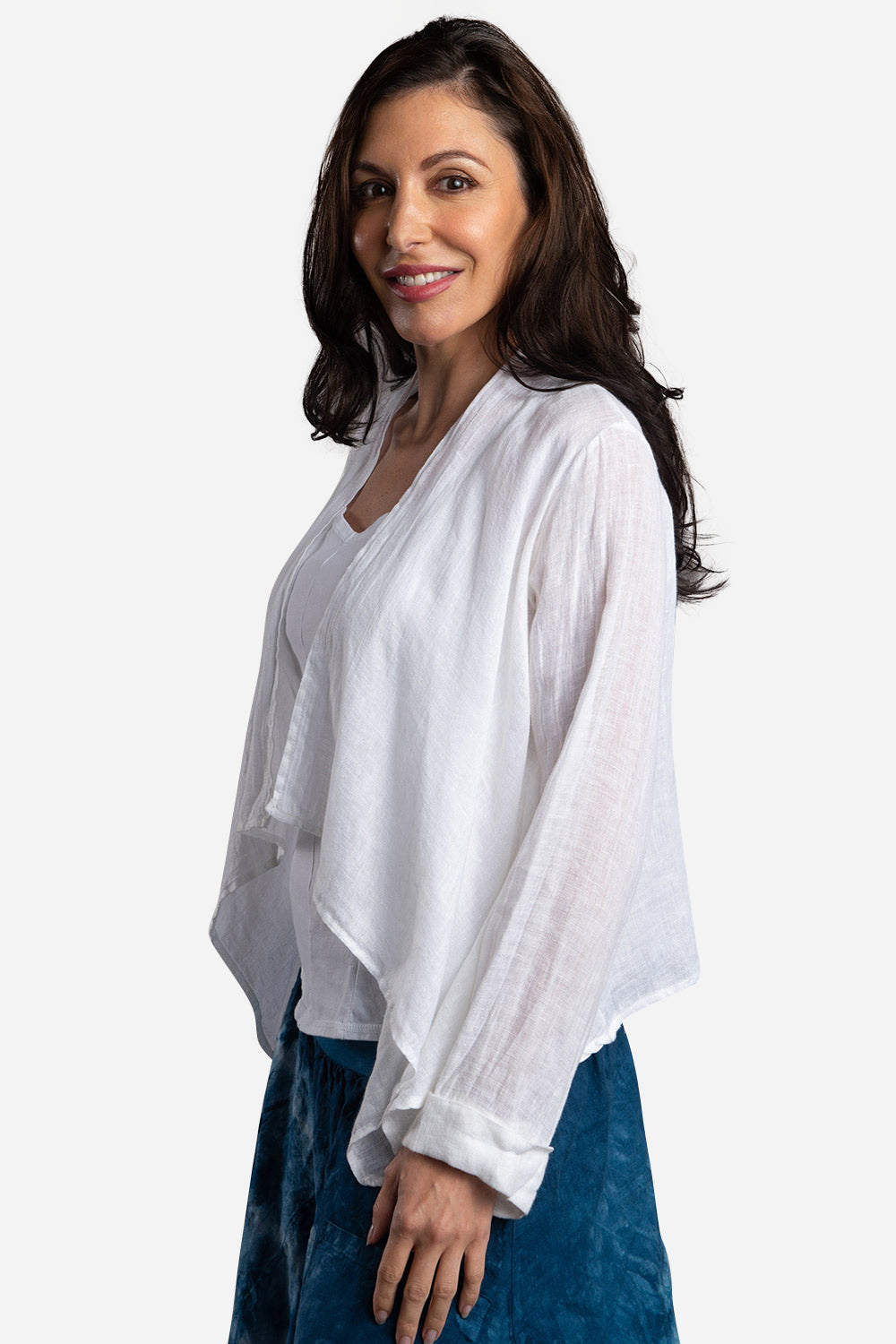 Linen Gauze Petal Jacket