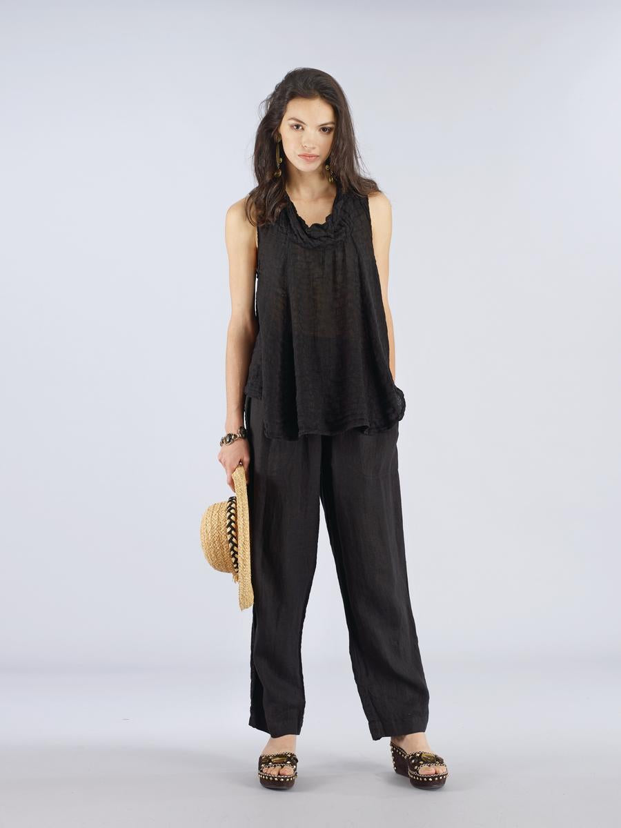 Sleeveless Cowl Neck Top