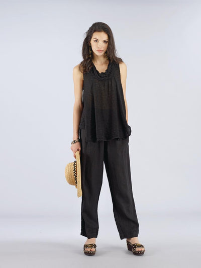 Sleeveless Cowl Neck Top