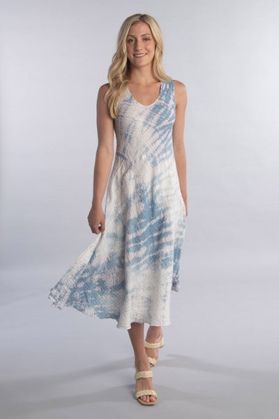 Margarita Midi Tank Dress - Tie Dye