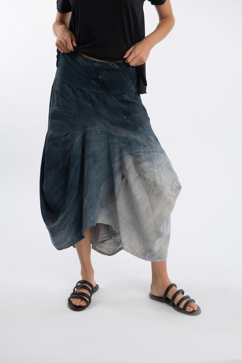 Linen Francesca Skirt - Tie Dye