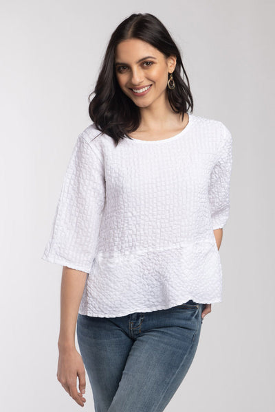 Ruching Top w/ Pockets